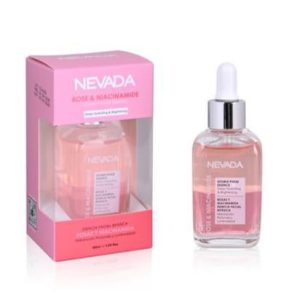 Esencia facial bifásica de Rosas y Niacinamida de Nevada